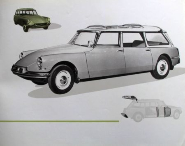 Citroen ID 19 Familiale Modelprogram 1961 Carbrochure (3452)